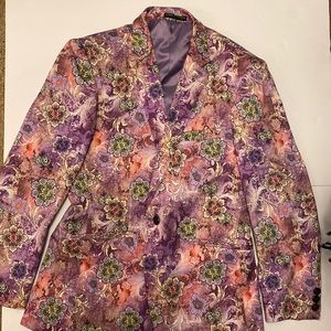 Floral print suit